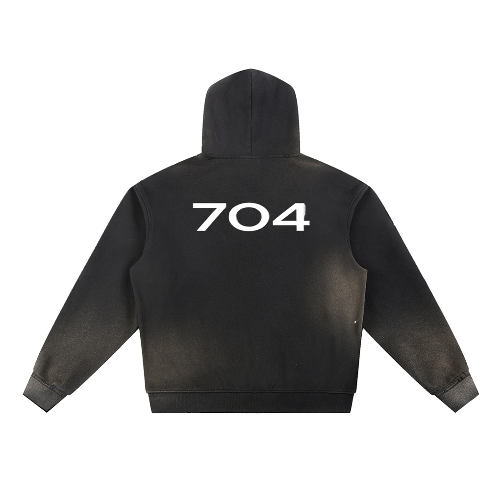 ØMEN STUDIOS Sun Fade Frayed Fleece Hoodie