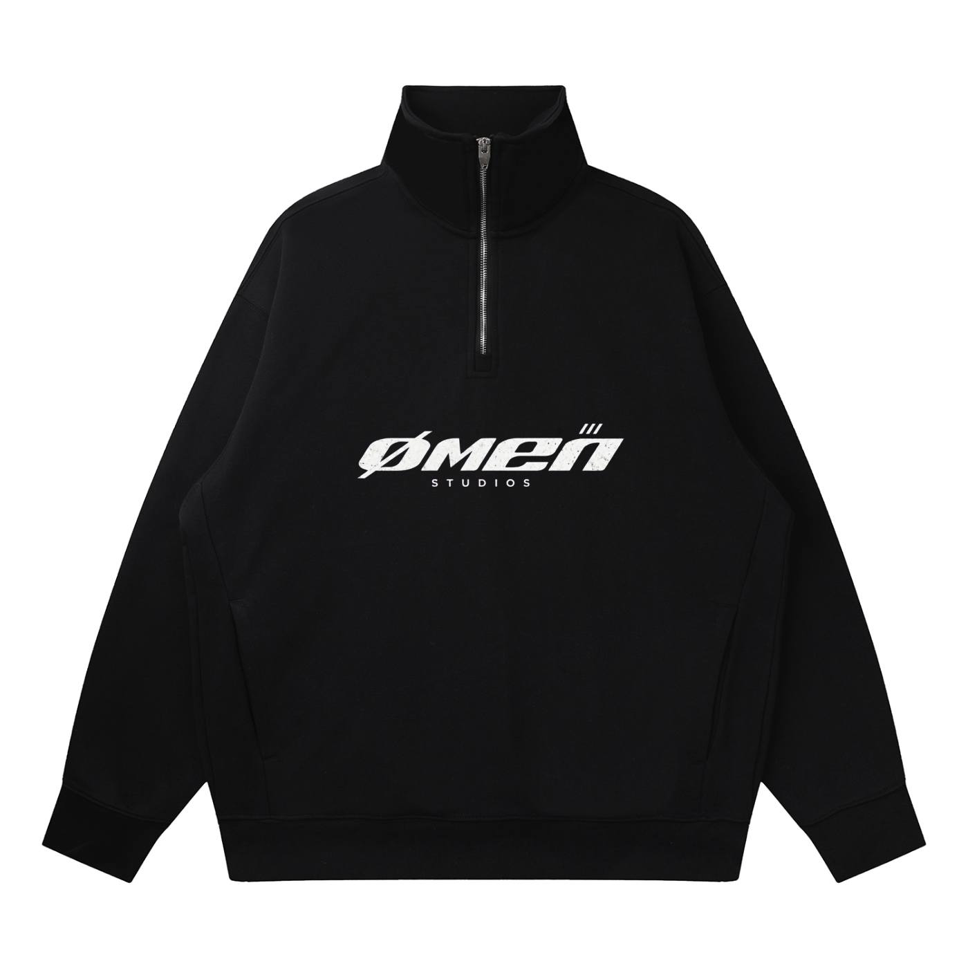 Quarter-Zip Drop Shoulder Sweatshirt