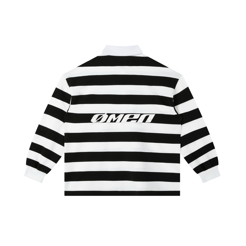 ØMEN STUDIOS Striped Rugby Shirt