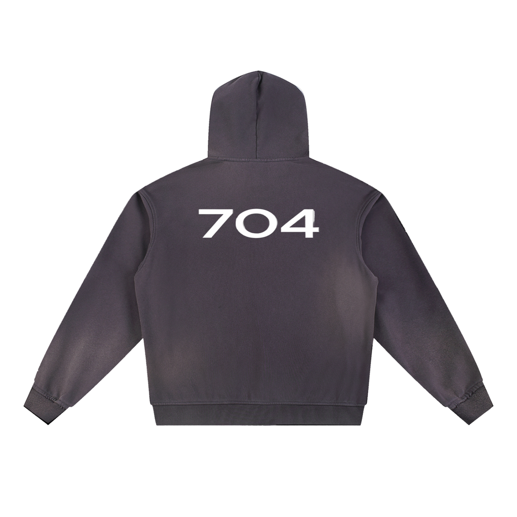 ØMEN STUDIOS Sun Fade Frayed Fleece Hoodie