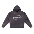 ØMEN STUDIOS Sun Fade Frayed Fleece Hoodie