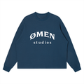 "OMEN STUDIOS" Waffle Boxy Long Sleeve T-Shirt